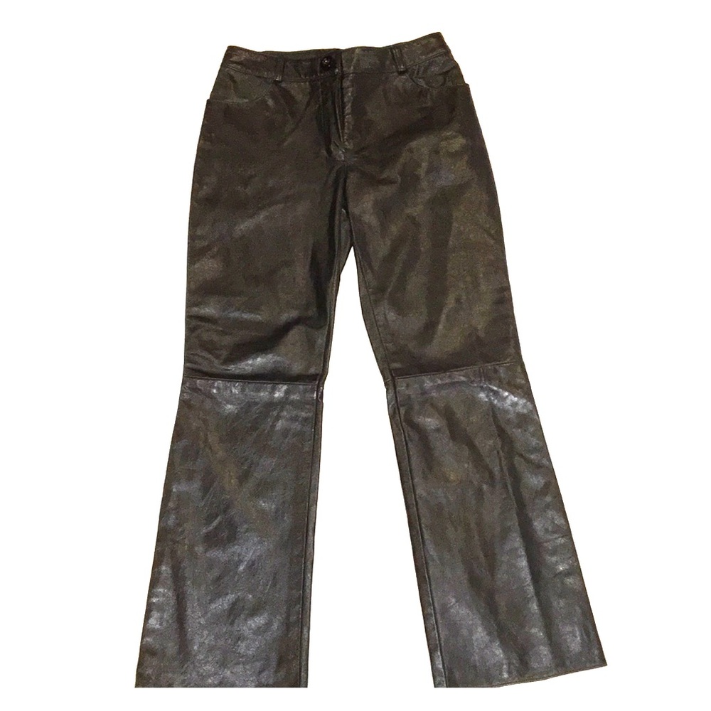 EUC Oscar Leopold Black Leather Pants Sz 6 (Sold)